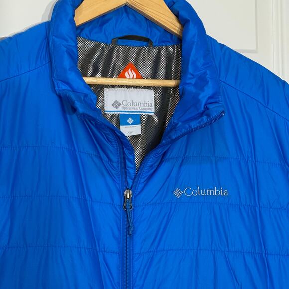 Columbia Omni-Heat Blue Light Puffer Vest, Men's Size XXL / 2XL - Picture 3 of 8